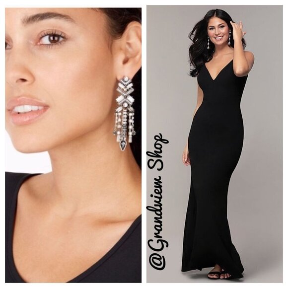 Stella & Dot Cascading Crystal Chandelier Earrings - Brand New! - Picture 2 of 6